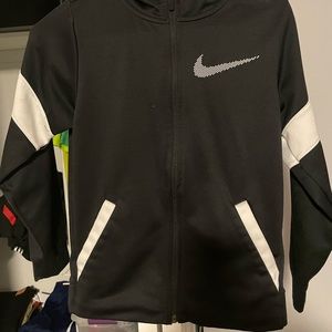 Nike zip front youth medium dry fit hoodie